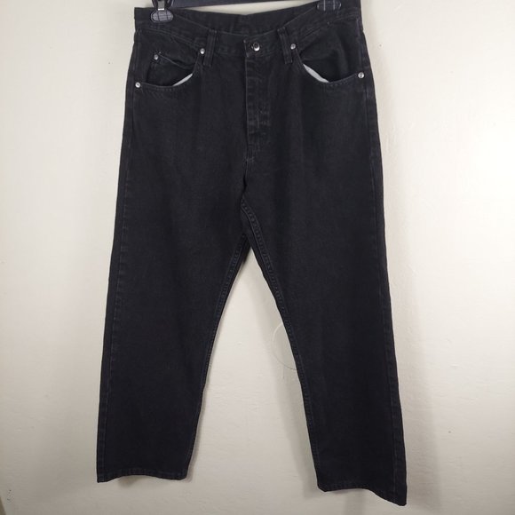 Wrangler Men's Relaxed Fit Jean black size 34 - Picture 1 of 10